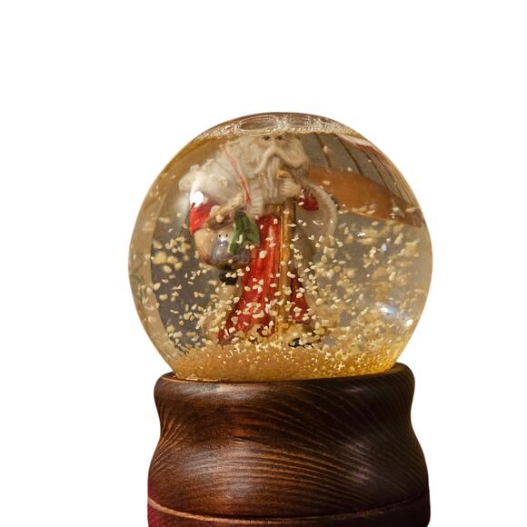 Vintage George Good Corp Santa Snowglobe Music Box Christmas 1986 (gg236) - Picture 4 of 7